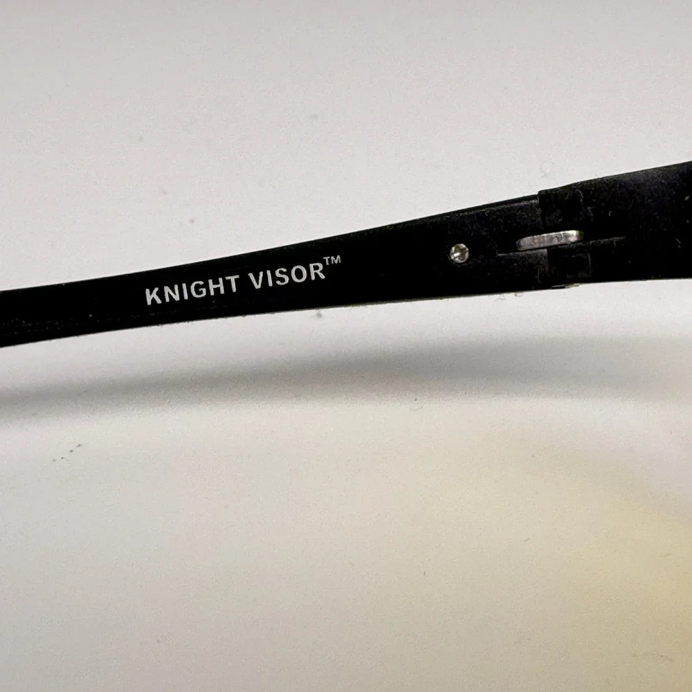 Knight Visor Night Driving‎ Glasses Yellow Lens Black Frame Designed in Italy KV